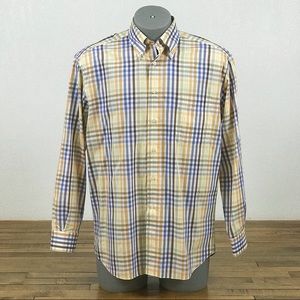 St. Croix L Luxury Dress Shirt Plaid Made In USA